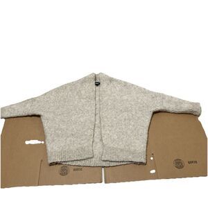 Express ALPACA WOOL BLEND Cardigan Sweater Open Front Boho Cozy Women’s M